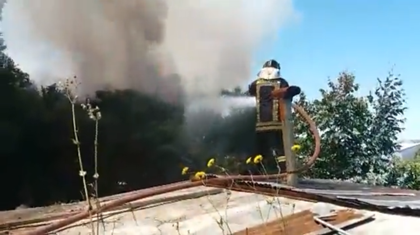 Vecinos de Villa Esperanza muestran preocupación por incendio forestal que amenazó sus casas en Castro