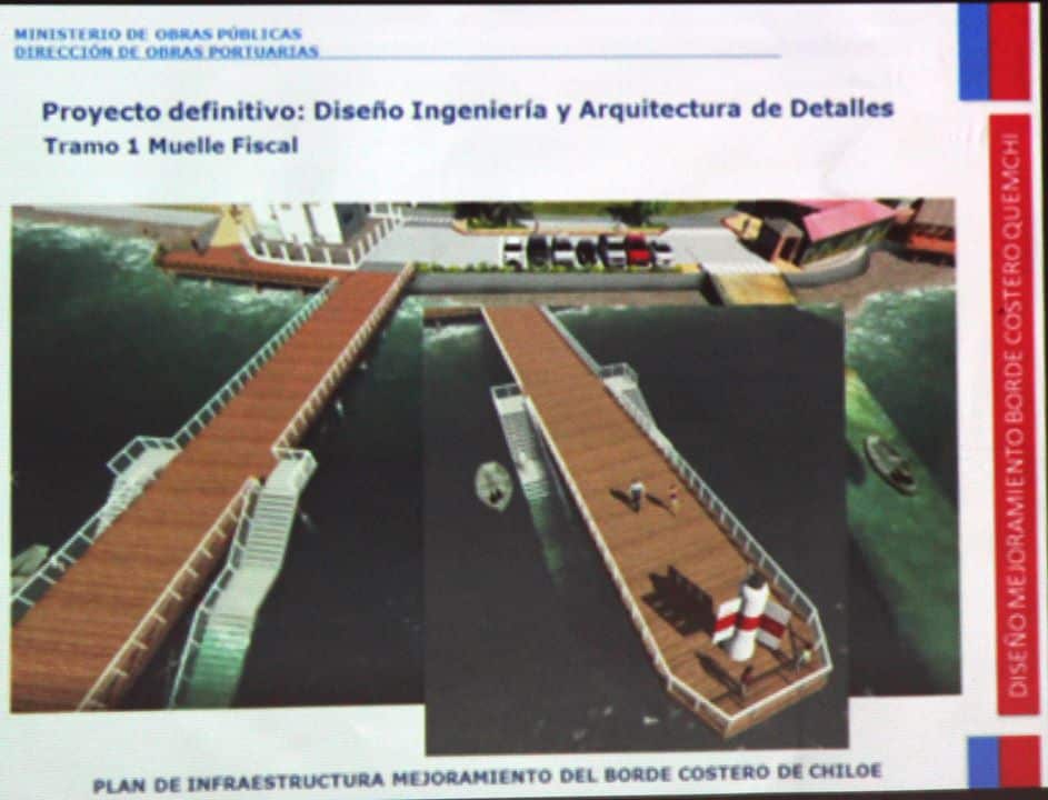 Dirección de Obras Portuarias presenta  diseño final del borde costero de Quemchi