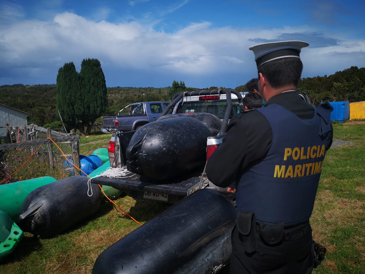 Un detenido por receptación de boyas robadas a la empresa Camanchaca en Quemchi