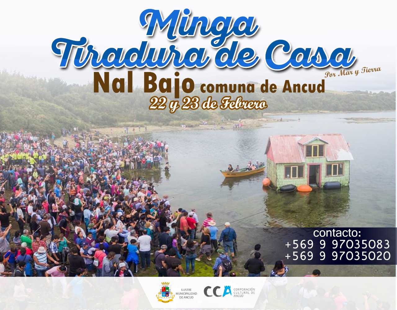 Invitan a gran minga de tiradura de casa en el sector Nal Bajo en Ancud