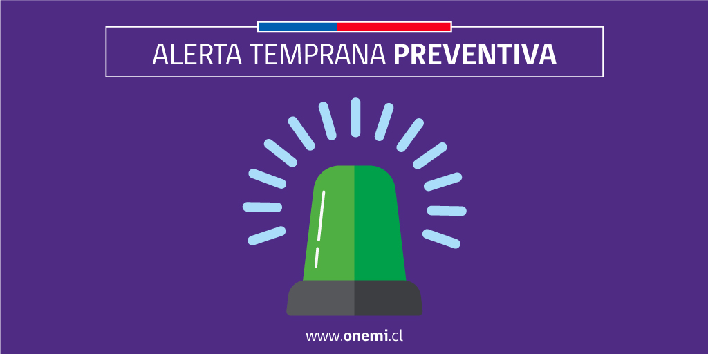 Nueva Alerta Temprana Preventiva para la región por precipitaciones