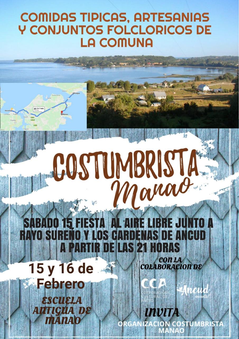 Costumbristas de Manao invita a un fin de semana de gastronomía, cultura chilota y fiesta al aire libre