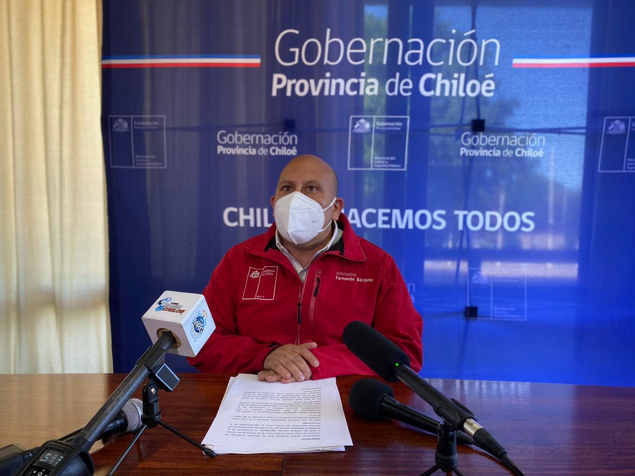 Gobernador de Chiloé presenta renuncia voluntaria al cargo