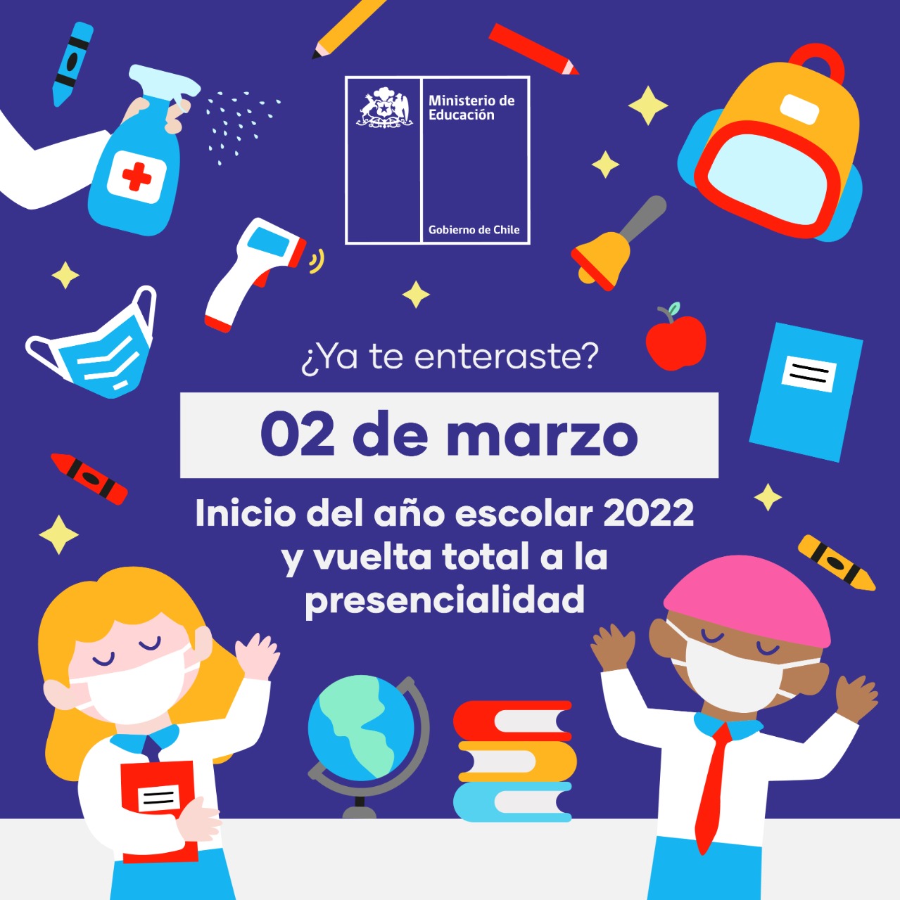 A partir de marzo de 2022 la asistencia a clases presenciales será obligatoria