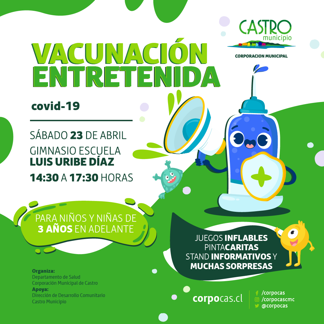 Invitan a una tarde de vacunación entretenida para este día sábado