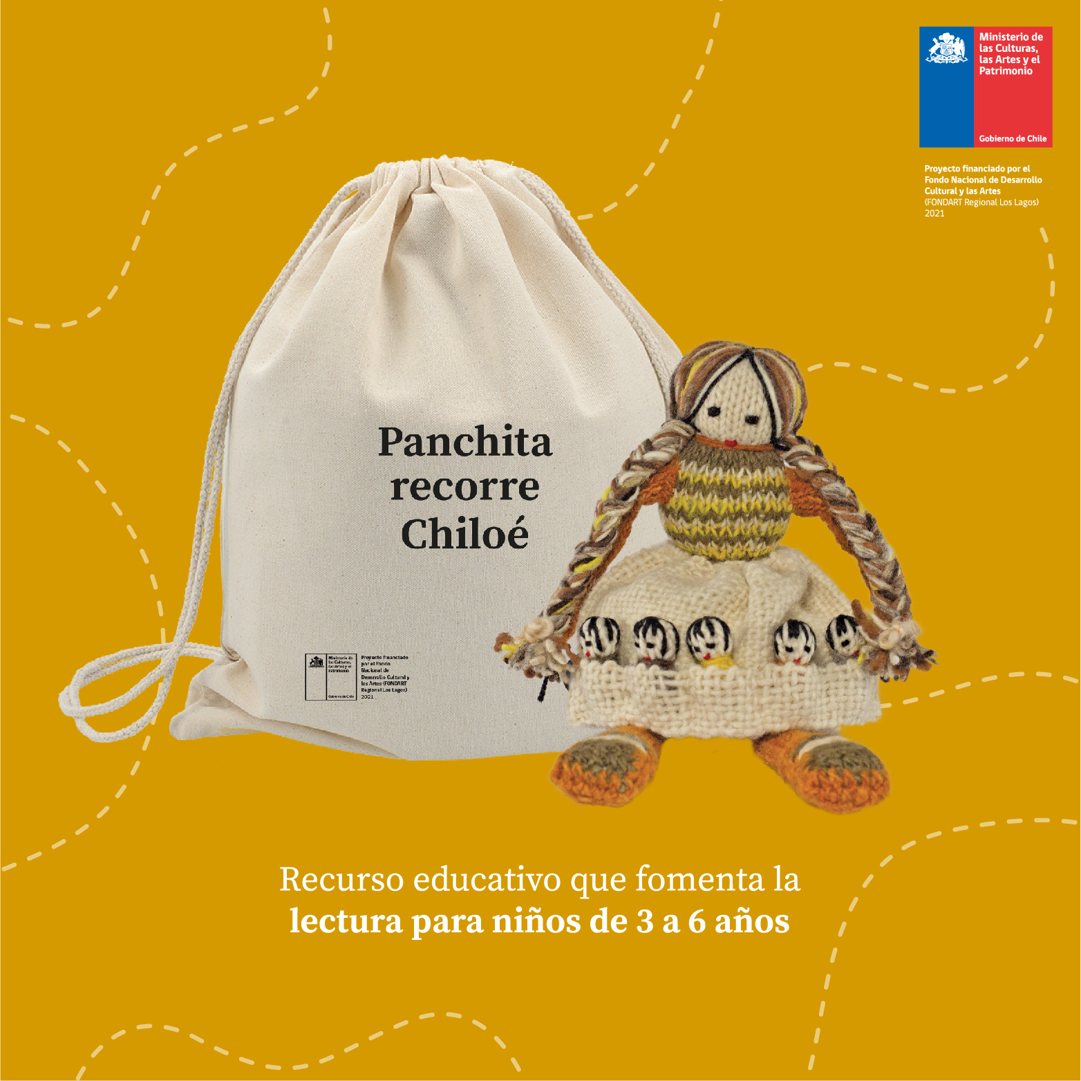 JUNJI lanza proyecto: Panchita, una muñeca chilota