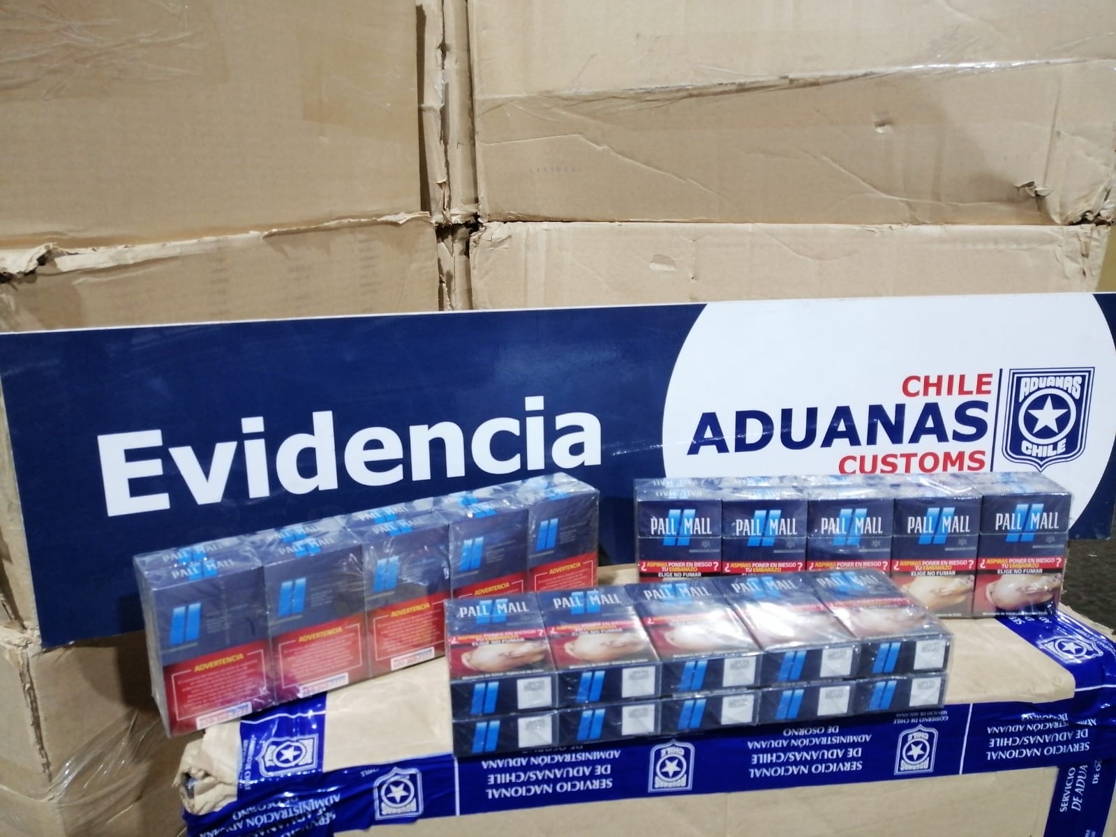 En Cardenal Samoré Aduanas incautó 150 mil cajetillas de cigarrillos falsificados