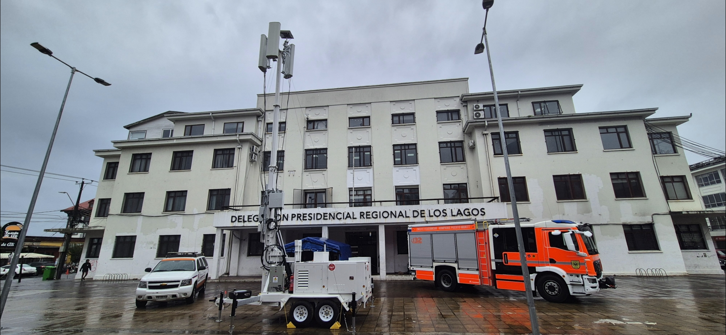 carro móvil de telecomunicaciones
