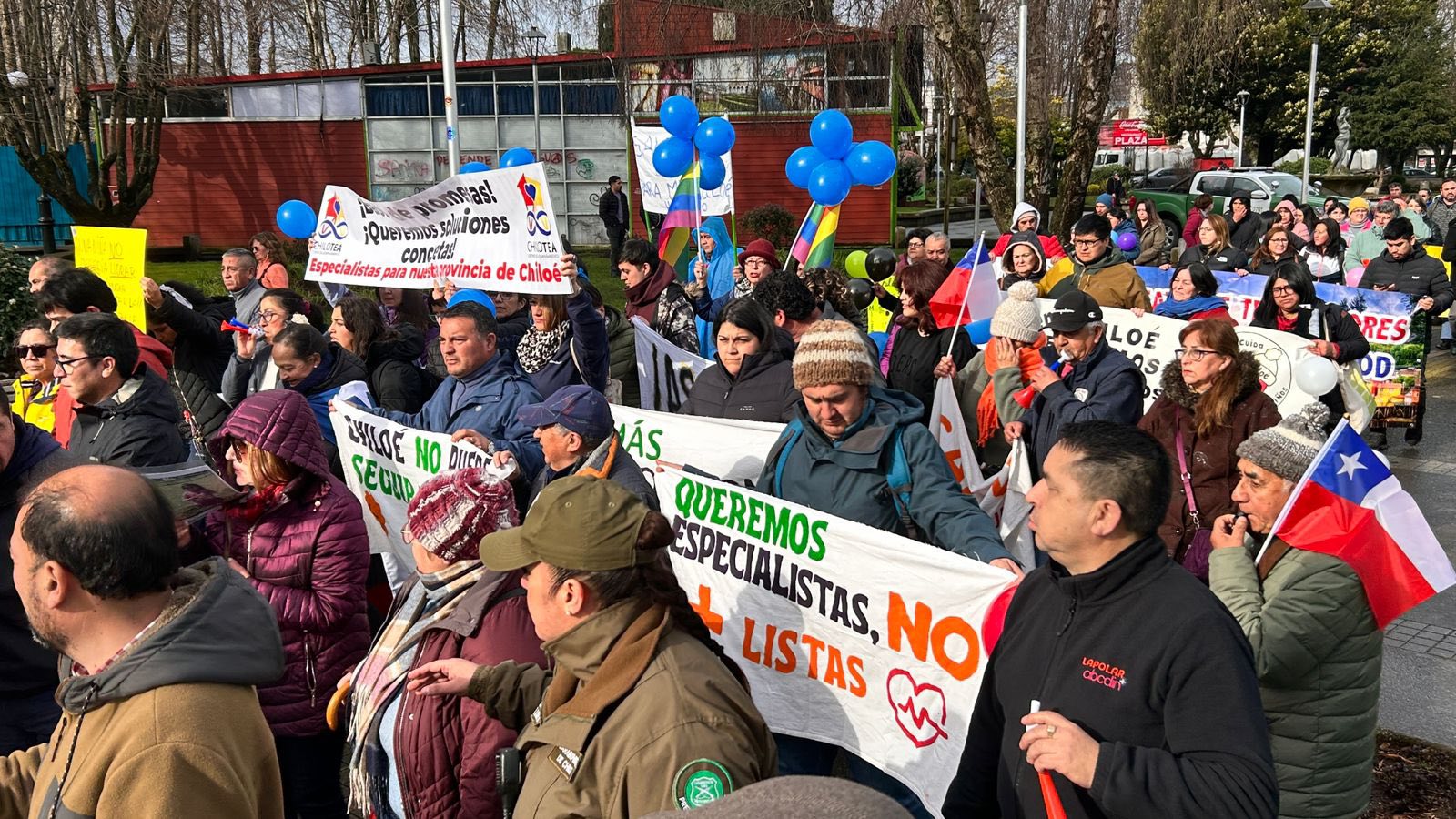 Chilotes marcharon por salud infantil y provincial