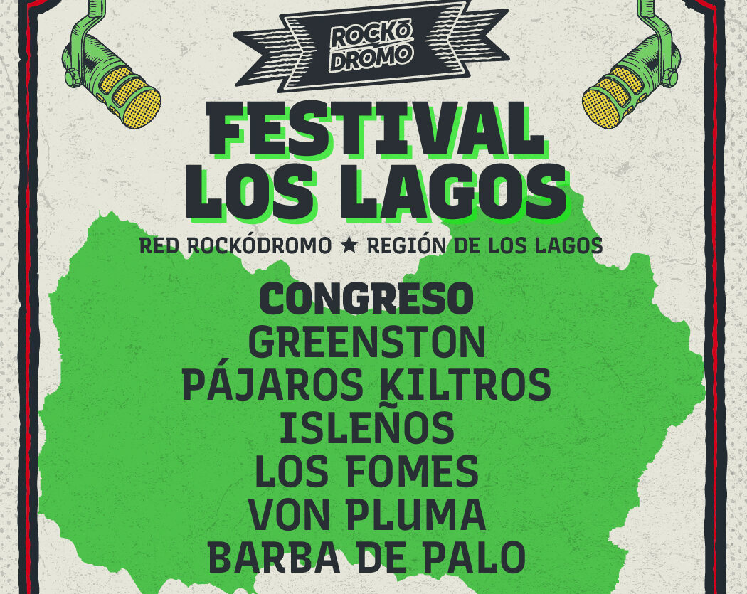 La conocida agrupación musical Congreso junto a seis bandas regionales protagonizan la 7° versión del Festival Los Lagos