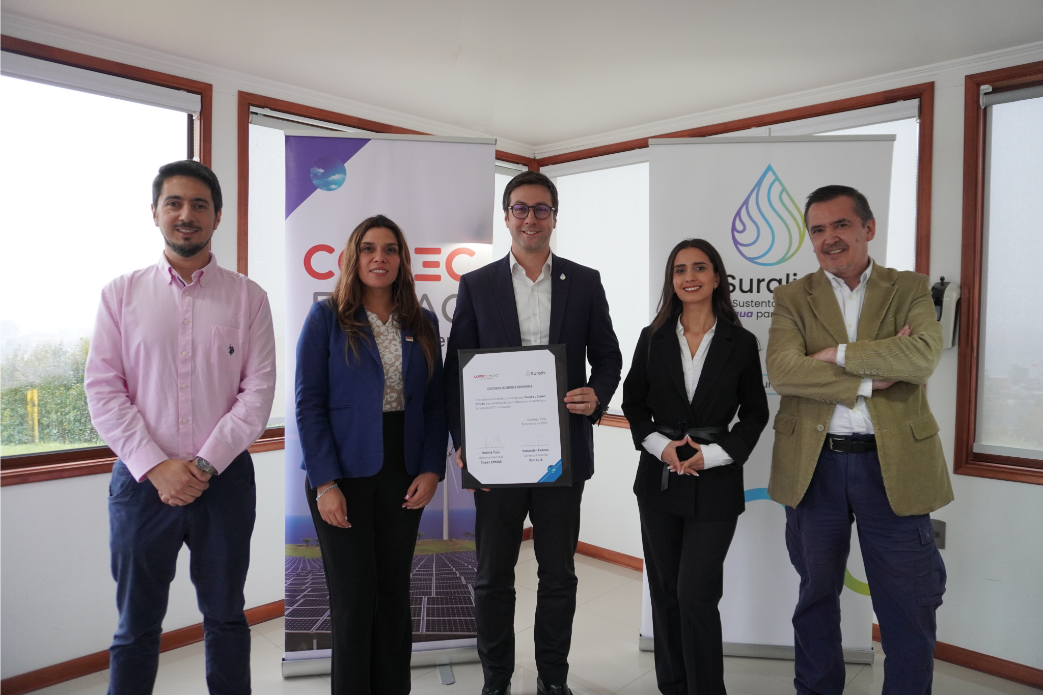 Suralis incorporará suministro eléctrico 100% renovable en sus operaciones tras acuerdo con Copec EMOAC