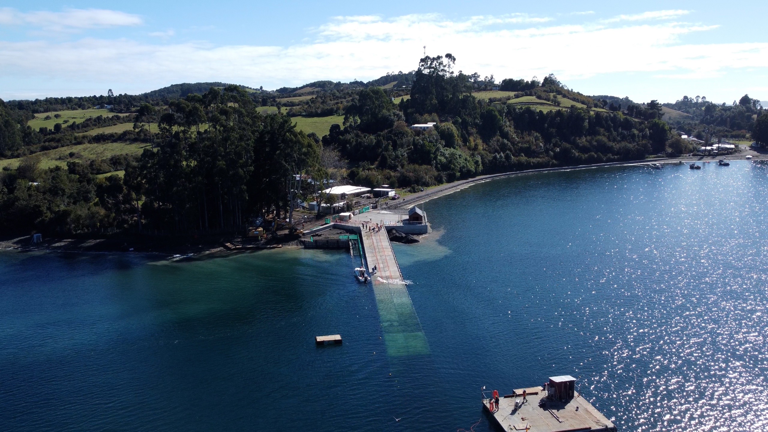 Rampa de Isla Alao en Quinchao está casi lista y proyectan su pronta inauguración
