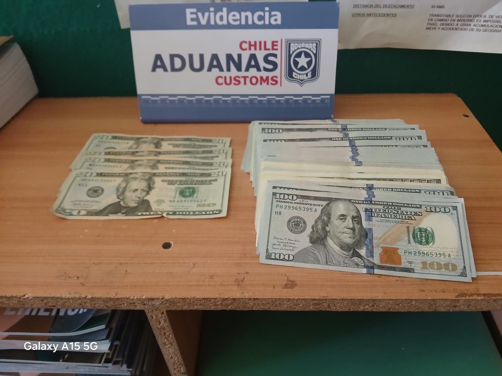 Aduanas incauta casi 23 mil dólares en efectivo en paso fronterizo Cardenal Samoré