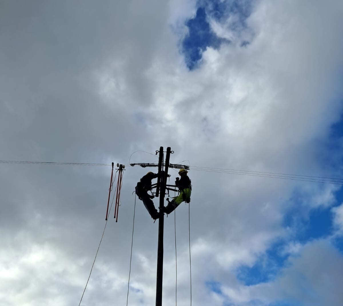 Saesa activa monitoreo preventivo de la red eléctrica por sistema frontal pronosticado para la zona sur